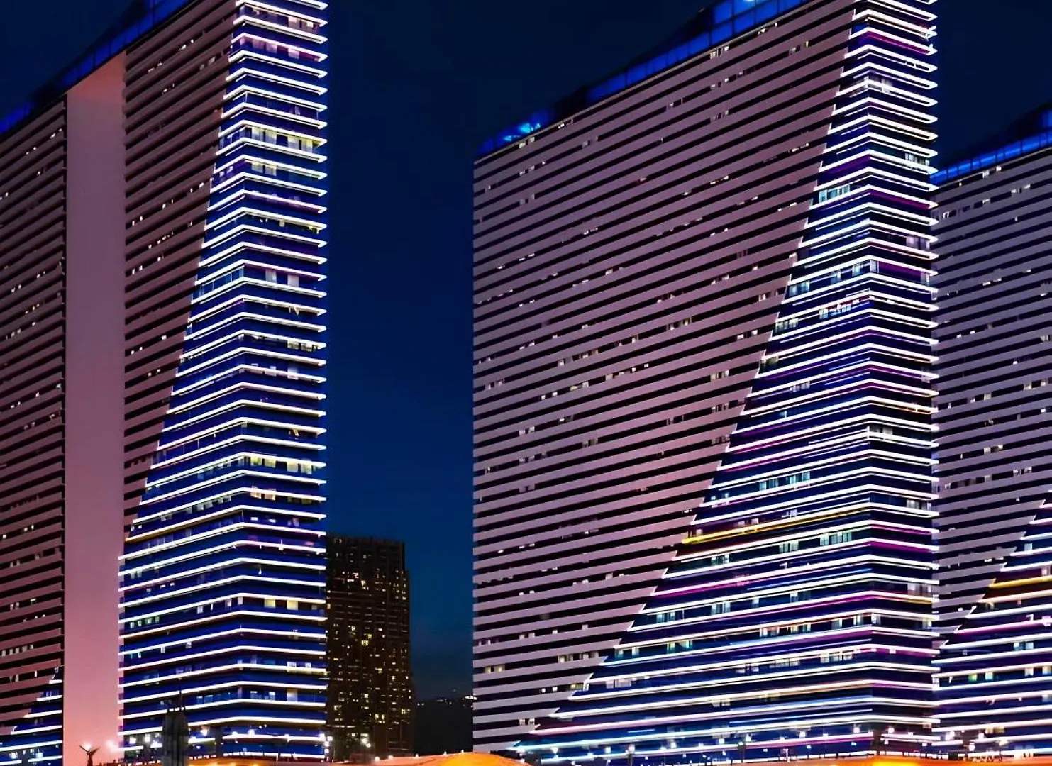 Panorama City Center Beachfront Lägenhet Batumi
