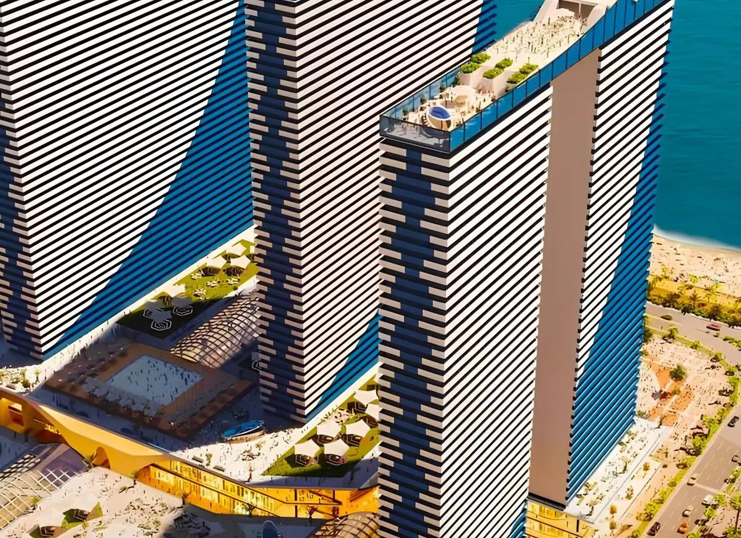 Panorama City Center Beachfront Lägenhet Batumi Georgien
